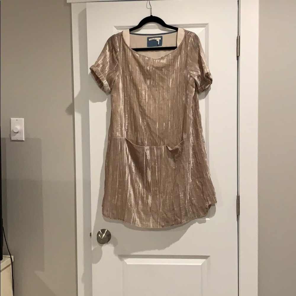 Anthropologie suede/velvet dress